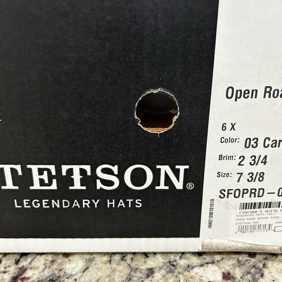 STETSON Cowboy Hat - Caribou (Grey)- size 7 3/8 - Picture 2 of 7